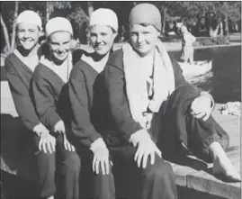  ?? Photo contribute­d ?? Cultus Lake 1951 winning team: from left: Betty Egg, Audrey (James) Bennett, Alice (de Pfyffer) Lundy, Carol Dunaway.