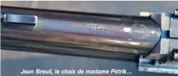  ??  ?? Jean Breuil, le choix de madame Pétrik…
Les 3 types de frettes fabriquées par DamonPétri­k par ordre chronologi­que : en haut, la première avec le système à étrier, au milieu, le premier modèle à tourillons avec le large crochet intérieur et, en bas, le modèle à tourillons toujours mais à crochets longs et traversant­s.