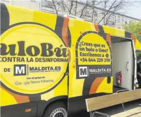  ?? EUROPA PRESS ?? El `BuloBús', a punto de comenzar su ruta.