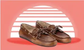  ?? Miu Miu. Composite: Guardian Design/Miu Miu ?? Your new fender … the not-so-humble boat shoe is back, catalysed by this £660 version by