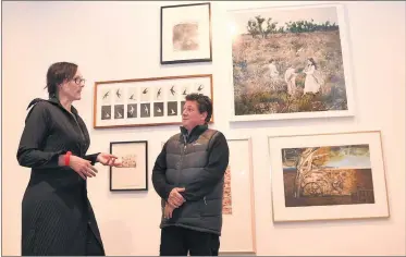  ??  ?? COUNTDOWN: Horsham Regional Art Gallery curator Alison Eggleton and Rotary East Art Fair co-ordinator Chris O’connor discuss the 2017 event. Picture: PAUL CARRACHER