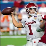  ?? AP file photo ?? Oklahoma quarterbac­k Kyler Murray said Monday that he will pursue a career in the NFL over playing profession­al baseball for the Oakland Athletics.