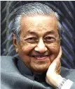  ??  ?? Tun Dr Mahathir Mohamad