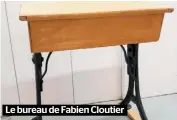  ??  ?? Le bureau de Fabien Cloutier