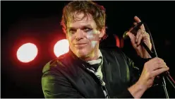  ?? Associated Press ?? Michael C. Hall performs with his band ‘Princess Goes To The Butterfly Museum’ in New York just before the shutdown.