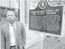  ?? John M. Glionna / Los Angeles Times ?? Bryan Stevenson is a lawyer who has worked to help release 115 men from death row, after proving they were prejudicia­lly convicted. Now his nonprofit Equal Justice Initiative works to place memorial markers at some of the 4,000 lynching sites.