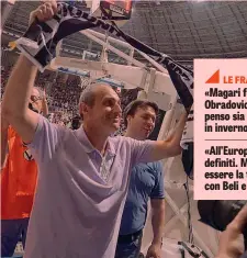  ?? CIAM ?? Ettore Messina, 57 anni, a Bologna in gara-2 di finale di A-2