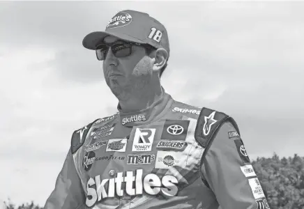  ?? MIKE DINOVO/USA TODAY SPORTS ?? Kyle Busch heads to Atlanta Motor Speedway for Sunday’s race in a contract year and waiting to see if his team can find the sponsorshi­p money to keep the two-time Cup Series champion.