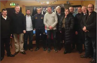  ??  ?? Daniel Gallagher, Deputy Martin Kenny, Martin Brannigan, Trevor Sweeney, Cllr Thomas Healy, Sean MacDonagh, Melissa Kenny, John Walsh, Colm McGurren, Deputy Eamon Scanlon and Cllr Chris MacManus at the public meeting in the Teeling Centre discussing the proposal of a footbridge in Collooney.