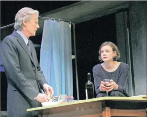  ??  ?? SOLD OUT: Bill Nighy and Carey Mulligan in Skylight, currently on circuit.