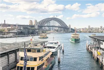  ?? ?? The Sydney Harbour Bridge seen from Circular Quay in Sydney, Australia.