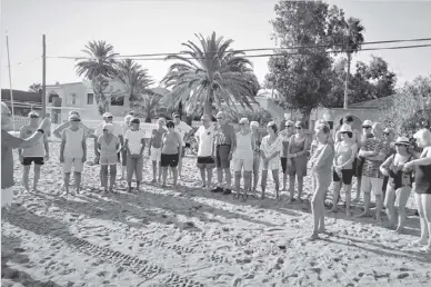  ?? Foto: ECD ?? Eine gute Figur bewiesen die ECD-Mitglieder bei der diesjährig­en Strandolym­piade.