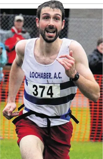  ??  ?? CLOSE-RUN THING: For runner-up Finlay Wild in Goatfell hill race on Arran