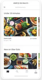  ?? Uber ?? ■ A screen from the Uber Eats app is displayed.