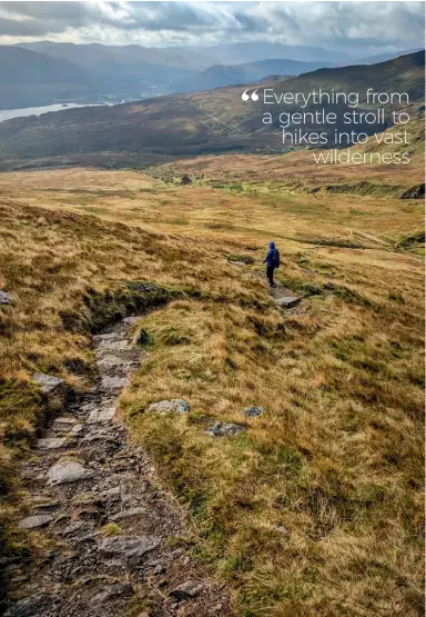  ??  ?? Left: Views approachin­g Ben Lawers.