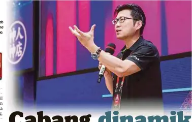  ??  ?? TUNG pada sesi soal jawab bersama media sempena Festival Pembuat Taobao.