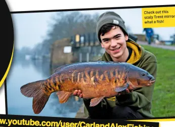  ??  ?? Check out this scaly Trent mirror what a fish!