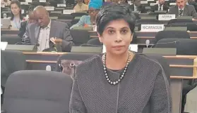  ??  ?? Fiji’s Permanent Representa­tive to the United Nations in Geneva, Ambassador Nazhat Shameem Khan.