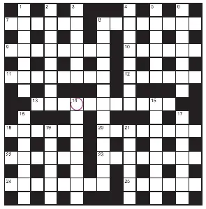  ?? ?? PLAY our accumulato­r game! Every day this week, solve the crossword to find the letter in the pink circle. On Friday, we’ll provide instructio­ns to submit your five-letter word for your chance to win a luxury Cross pen. UK residents aged 18+, excl NI. Terms apply. Entries cost 50p.