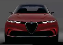  ??  ?? L’Alfa Romeo Tonale, au sourire « Joconde ».