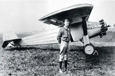  ?? THE ASSOCIATED PRESS FILES ?? Charles Lindbergh won the $25,000 Orteig Prize in 1927 for being first to fly solo and non-stop from New York to Paris.