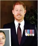  ?? ?? “Courage”: Prince Harry in the video and winner Sergeant Elizabeth Marks