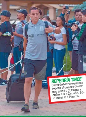  ??  ?? Guardado y el Tri enfrentan mañana a Canadá.