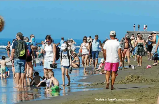  ?? PHOTO: MDB FILES ?? Tourists in Tenerife.