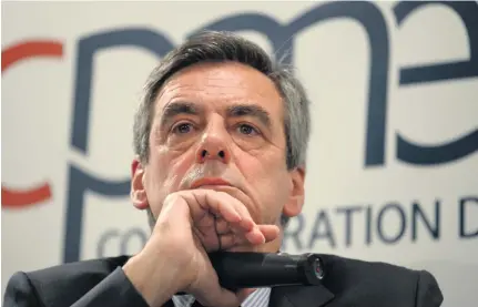  ?? Eric Piermont / AFP ?? Francois Fillon, who has apologised for his ‘errors’, insists no one can force his withdrawal from France’s presidenti­al race.