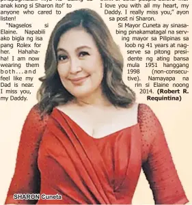  ??  ?? SHARON Cuneta