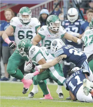  ?? JACK BOLAND ?? With the Hamilton Tiger-Cats and Montreal Alouettes eliminated, the CFL will see a playoff crossover again. If the playoffs were to start today, the Saskatchew­an Roughrider­s would play in the semifinal in Toronto.