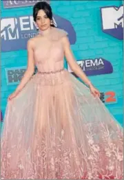  ?? PHOTO: REUTERS ?? Singer Camila Cabello arrives at the 2017 MTV Europe Music Awards