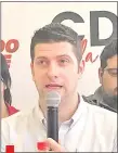  ??  ?? Esteban Wiens, hijo del ministro del MOPC Arnoldo Wiens y aspirante a la intendenci­a de CDE.