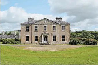  ?? JOE DWYER PHOTOS ?? Coollattin House was used by landlord Earl Fitzwillia­m during the 1840s at the time of the potato famine that ravaged thousands of tenant farmers who lived on the Coollattin Estate in Ireland.