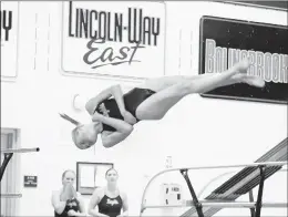  ?? PHOTO PROVIDED BY LINCOLN-WAY CENTRAL ?? Lincoln-Way Central junior Abby Hawksworth, who started diving last year after quitting gymnastics due to an injury, broke the six-dive program record with a 266.15.