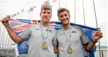  ??  ?? Two world titles either side of Christmas had Peter Burling, left, and Blair Tuke primed for the defence of the 49er Olympic gold medal at Tokyo 2020.
