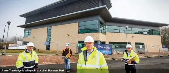  ??  ?? A new Travelodge is being built at Cobalt Business Park