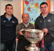  ??  ?? Jack Brien met up with Noel O’Leary, Donncha O’Connor and Sam in Derinagree after the 2010 win.