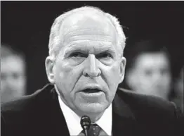  ?? PABLO MARTINEZ MONSIVAIS/AP 2017 ?? President Trump on Saturday called former CIA chief John Brennan, above, “a loudmouth, partisan, political hack who cannot be trusted with the secrets to our country!”