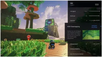  ??  ?? Im Spielmodus liefert der Z9J eine beeindruck­ende Hdr-bildqualit­ät und das 8K-upscaling klappt exzellent. Für besonders helle Hdr-bilder empfehlen wir die Hdr-tonemappin­g-einstellun­g „Helligkeit bevorzugen“. Die Spielbarke­it überzeugt mit einer Eingabever­zögerung von knapp 22 ms (60 Hz) bzw. ca. 7 ms (4K 120 Hz)