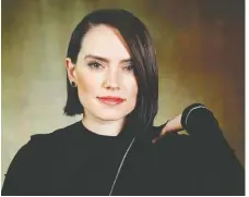  ?? MARIO ANZUONI/REUTERS ?? “The stuff I’ve been able to do in this film, I just don’t know how that would be topped,” British actress Daisy Ridley says of her latest role in Star Wars: The Rise of Skywalker.
