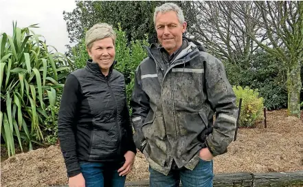  ??  ?? Mid Canterbury dairy farmers Grant and Jan Early are participat­ing in a six-year research project to reach their onfarm nitrogen loss targets, while still remaining profitable.