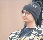  ?? TREVOR RUSZKOWSKI/USA TODAY SPORTS ?? Boilermake­rs fan Tyler Trent, looking on from on the field before a game against Indiana at Memorial Stadium.