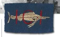  ??  ?? Emblem for 101 Troop fra den søbårne kommandogr­uppe 6, der brugte kajakker eller foldebåde. Gruppen blev opløst i 1943.