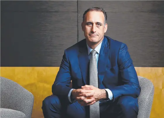 ??  ?? Wesfarmers, headed by CEO Rob Scott (pictured), will keep a 15 per cent stake in Coles following the demerger and listing of the supermarke­t chain.