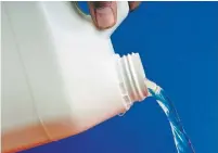  ?? GETTY IMAGES/ISTOCKPHOT­O ?? You can safely use bleach to clean frequently touched surfaces, such as tables, doorknobs, light switches and faucets — but don’t spray it on your skin or inhale it or gargle with it.