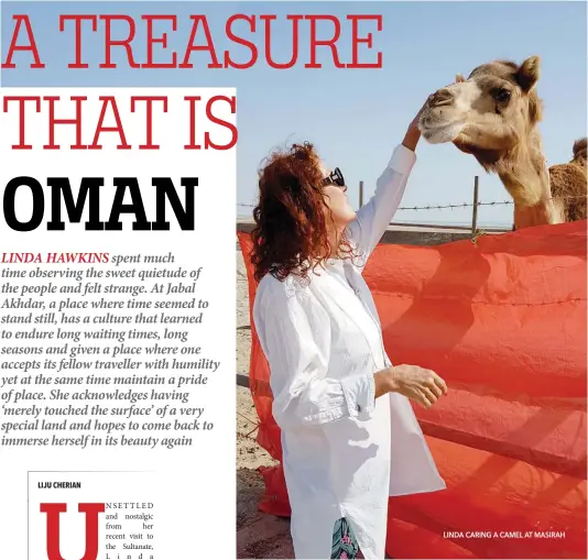  ?? LINDA CARING A CAMEL AT MASIRAH ??