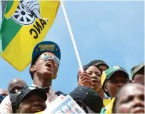  ?? / Gallo Images ?? The ANCYL in Limpopo in song and awai ting marching orders for the upcoming provincial elective conference.