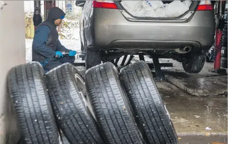  ?? RICHARD LAM ?? Winter tires should be installed on all vehicles — even in B.C.’s South Coast — because they offer better traction, writes Stephen Hume.