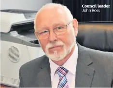  ??  ?? Council leader John Ross